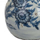 Accent Ginger Jar with Lid Blue and White Ceramic Floral Pattern BM330965
