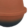 Decorative Flower Vase Terracotta Inspired Orange Ceramic 10 Inch BM330971