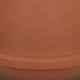Decorative Flower Vase Terracotta Inspired Orange Ceramic 10 Inch BM330971