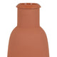 Decorative Flower Vase Terracotta Inspired Orange Ceramic 15 Inch BM330972