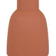 Decorative Flower Vase Terracotta Inspired Orange Ceramic 15 Inch BM330972