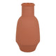 Decorative Flower Vase, Terracotta Inspired Orange Ceramic 15 Inch
