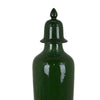 Jesi Accent Temple Jar with Lid Decorative Green Ceramic 29 Inch
