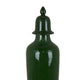 Jesi Accent Temple Jar with Lid Decorative Green Ceramic 29 Inch