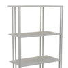 Plant Display Stand White Metal 4 Shelves Modern Style 38 Inch BM330990