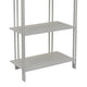 Plant Display Stand White Metal 4 Shelves Modern Style 38 Inch BM330990