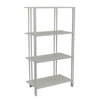 Plant Display Stand, White Metal, 4 Shelves, Modern Style, 38 Inch