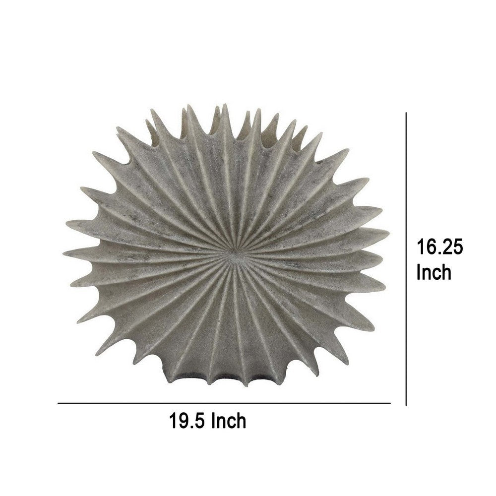 Wink Accent Vase Sea Urchin Gray Resin Statuette Modern 20 Inch