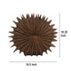 Wink Accent Vase Sea Urchin Brown Resin Statuette Modern 20 Inch