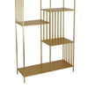 Tandum Plant Display Stand Gold Metal 6 Shelves Modern 71 Inch