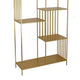Tandum Plant Display Stand Gold Metal 6 Shelves Modern 71 Inch