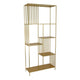 Tandum Plant Display Stand, Gold Metal 6 Shelves, Modern 71 Inch