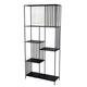 Tandum Plant Display Stand, Black Metal 6 Shelves, Modern 71 Inch