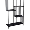Tandum Plant Display Stand, Black Metal 6 Shelves, Modern 71 Inch