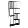 Tandum Plant Display Stand, Black Metal 6 Shelves, Modern 71 Inch