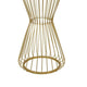 Kane Plant Stand Table Mirrored Hourglass Gold Metal Frame 30 Inch
