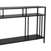 Plant Display Stand 3 Tier Black Metal Modern Industrial 48 Inch BM331016