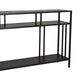 Plant Display Stand 3 Tier Black Metal Modern Industrial 48 Inch BM331016