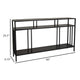 Plant Display Stand 3 Tier Black Metal Modern Industrial 48 Inch BM331016