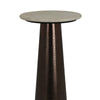 Plant Stand Accent Table Bronze Metal Round Gray Marble Top 26 Inch BM331018