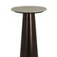 Plant Stand Accent Table Bronze Metal Round Gray Marble Top 26 Inch BM331018
