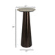 Plant Stand Accent Table Bronze Metal Round Gray Marble Top 26 Inch BM331018