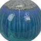 Mary Tabletop Accent Decor Modern Round Orb 10 Inch Blue Ceramic