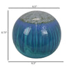 Mary Tabletop Accent Decor Modern Round Orb 10 Inch Blue Ceramic