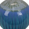 Mary Tabletop Accent Decor Modern Round Orb 12 Inch Blue Ceramic