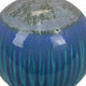 Mary Tabletop Accent Decor Modern Round Orb 12 Inch Blue Ceramic