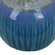 Mary Tabletop Accent Decor Modern Round Orb 12 Inch Blue Ceramic