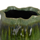 Balie Accent Vase Green Ceramic Irregular Top Edge Modern 10 Inch BM331030