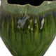Balie Accent Vase Green Ceramic Irregular Top Edge Modern 10 Inch BM331030