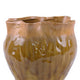 Balie Accent Vase Brown Ceramic Irregular Top Edge Modern 10 Inch BM331035