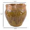 Balie Accent Vase Brown Ceramic Irregular Top Edge Modern 10 Inch BM331035