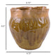 Balie Accent Vase Brown Ceramic Irregular Top Edge Modern 10 Inch BM331035