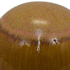 Mary Tabletop Accent Decor Modern Round Ball 12 Inch Brown Ceramic BM331037