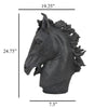 Ellena Horse Head Accent Bust Highly Detailed Black Resin 25 Inch BM331061
