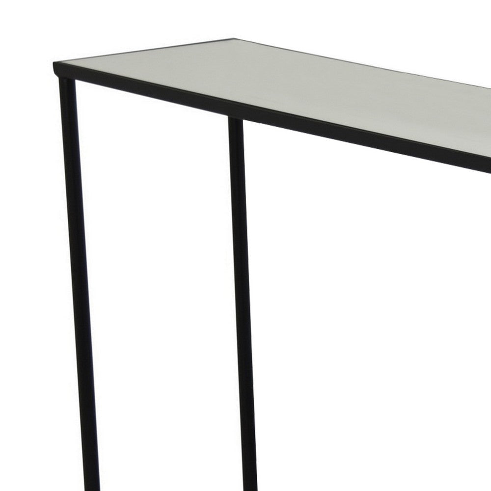 Kellie Nesting Plant Stand Table Set of 3 Black Metal Glass Tops BM331066