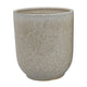 Lyna Accent Planter Set of 2 White Gray Ceramic Smooth Glossy Texture BM331078