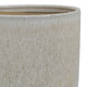 Lyna Accent Planter Set of 2 White Gray Ceramic Smooth Glossy Texture BM331078