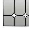 Doja Accent Mirror Black Metal 9 Panes with Rounded Corners 28 x 38 BM331085
