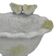 Ivina Bird Feeder Bird Bath Gray and Green Decorative 12 Inch