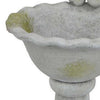 Ivina Bird Feeder Bird Bath Gray and Green Decorative 12 Inch