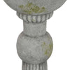 Ivina Bird Bath Feeder Gray and Green Cute Decorative 16 Inch