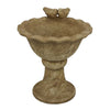 Ivina Bird Bath Feeder, Brown Terracotta, Cute Decorative, 12 Inch