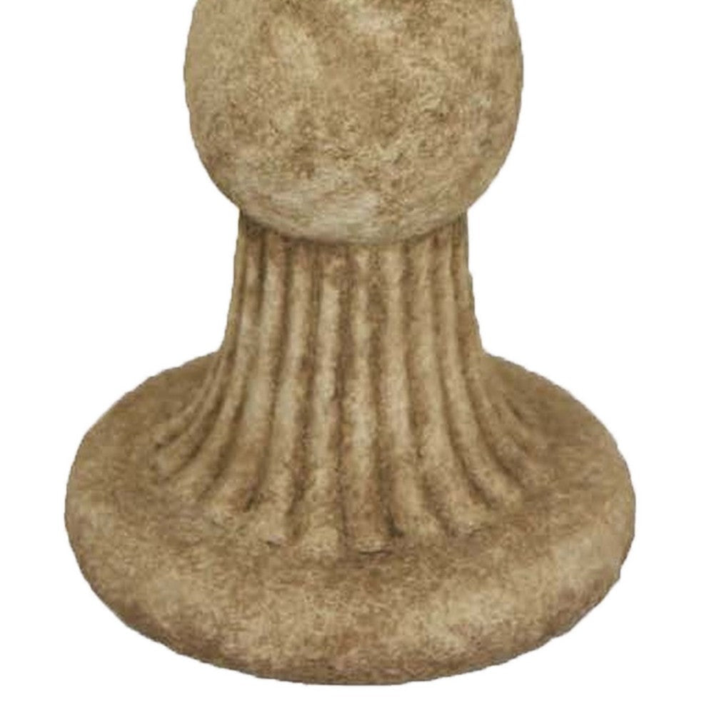 Ivina Bird Bath Feeder Brown Terracotta Cute Decorative 16 Inch