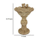 Ivina Bird Bath Feeder Brown Terracotta Cute Decorative 16 Inch