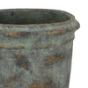 Kasa Accent Planter Green Terracotta Subtle Mottled Texture 16 Inch