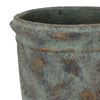 Kasa Accent Planter Green Terracotta Subtle Mottled Texture 16 Inch